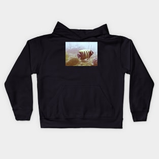 SIX BANDED ANGELFISH Kids Hoodie